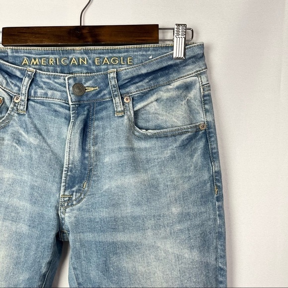 American Eagle AEO Light Distressed Slim Fit Jeans 29 X 30 - Picture 3 of 4
